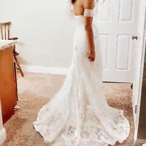 NWT Liposa Bohemian Wedding Dress - Picture 7 of 8